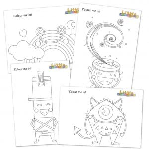 the mark makers colouring sheet