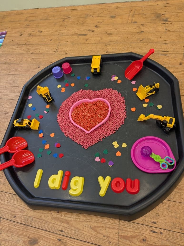 Valentine's Day Tuff Tray Ideas