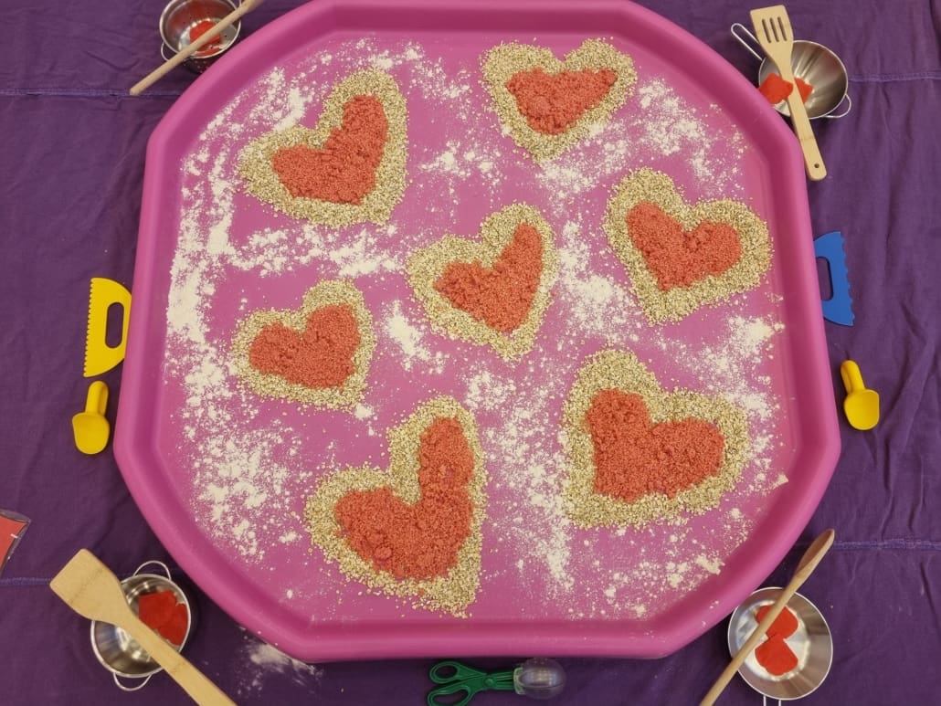Valentine's Day Tuff Tray Ideas