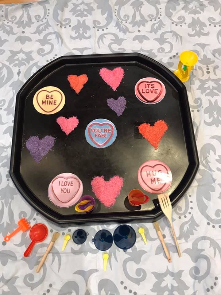 Valentine's Day Tuff Tray Ideas
