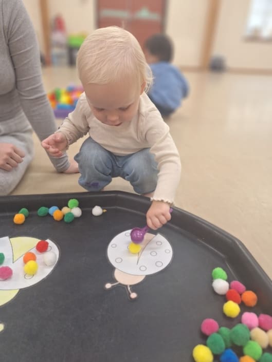 Little fingers make big marks at Little learners South Colchester!
