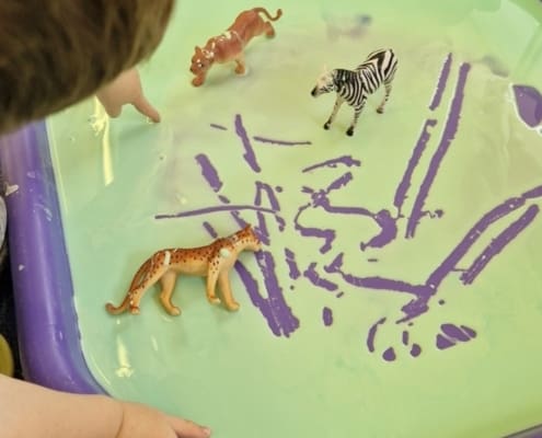 Oobleck is a great early writing material
