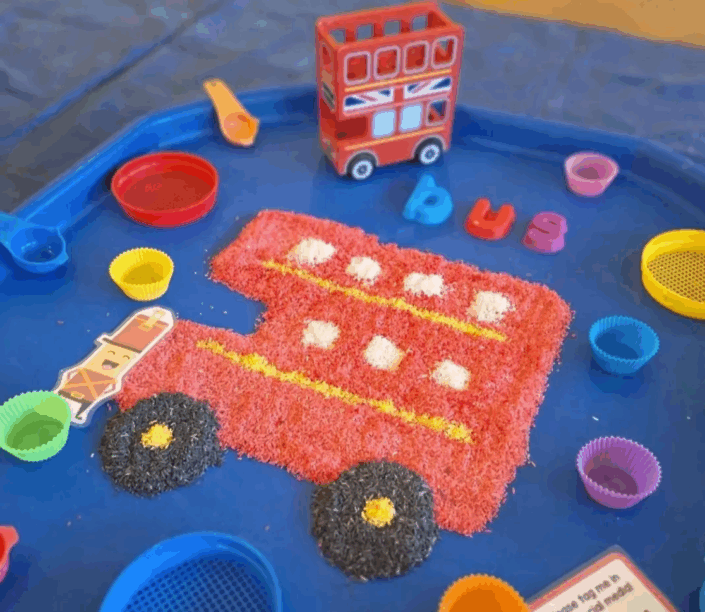 Sensory Rice Play