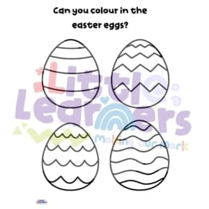 Easter Egg Colouring Sheets